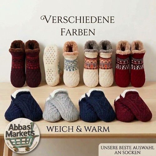 Hausschuhe socken herren damen - socken,