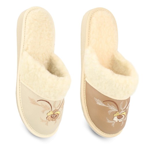 Winter hausschuhe damen leder - winter,