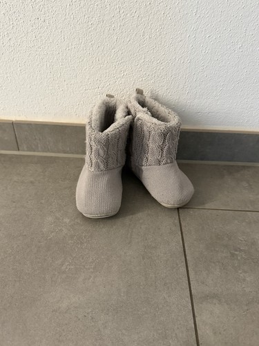 Baby hausschuhe booties grau - hausschuhe,