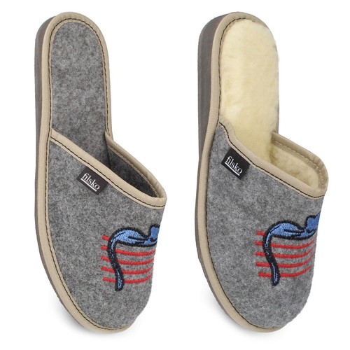Damen filz hausschuhe mit - filz,